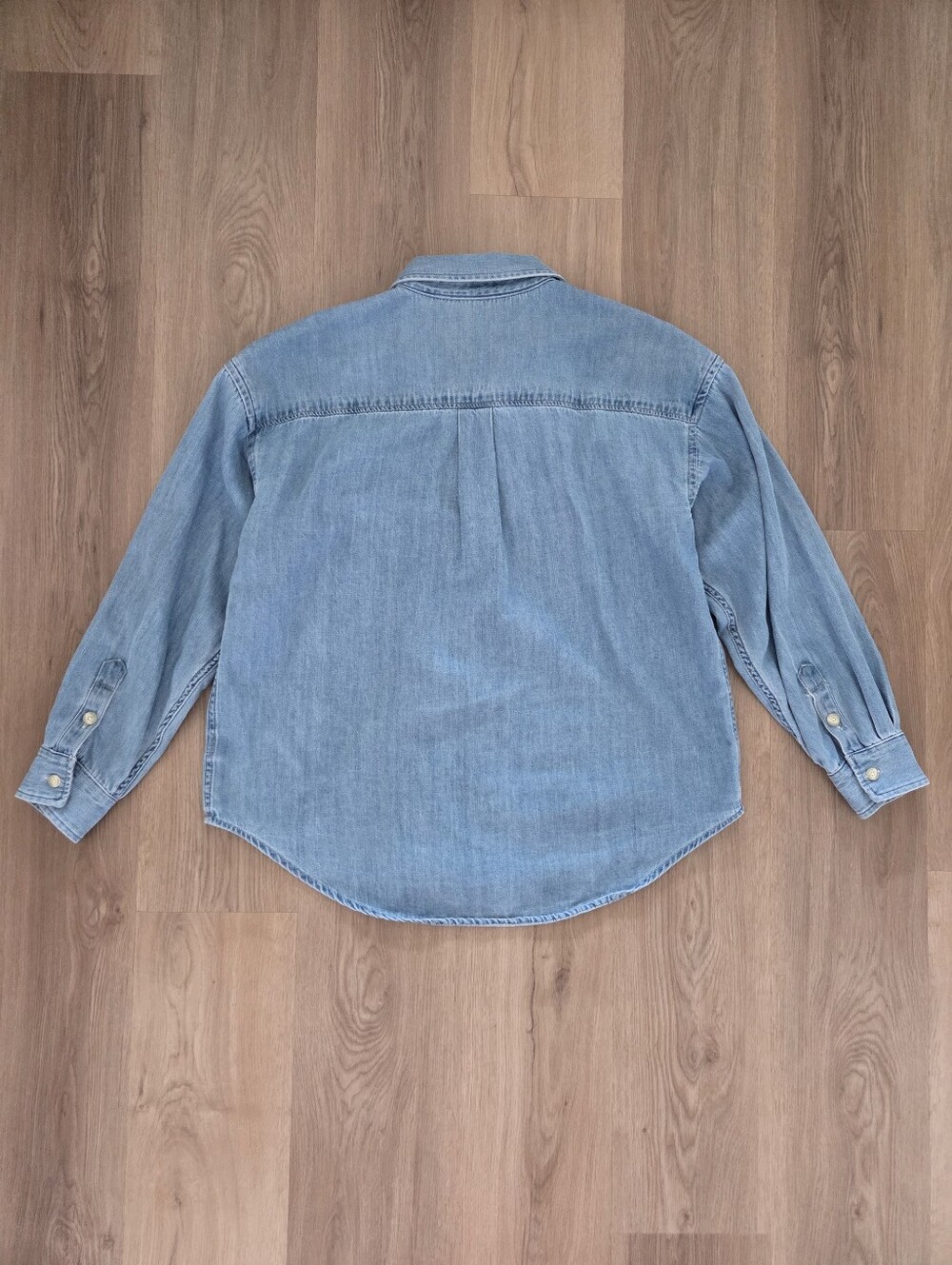 Faherty Sunfair Denim Shirt – Glacier Bay Wash M Relaxed Gorp Norm Minimal Cozy - Picture 6 of 6